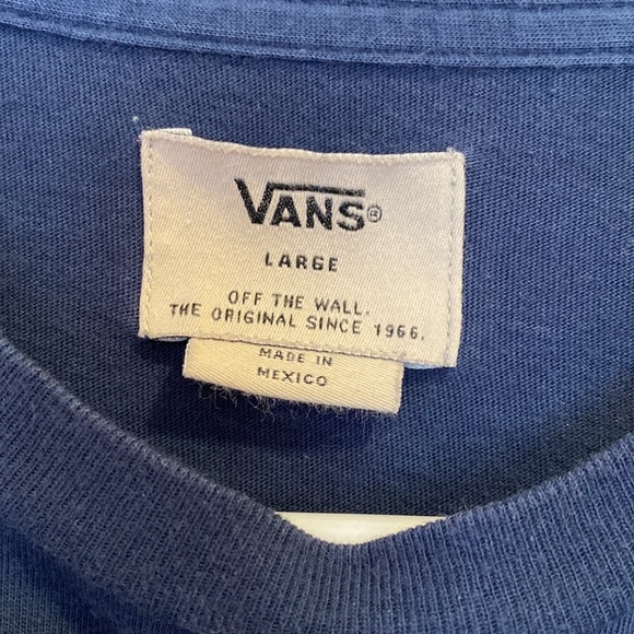 Vans Navy Long Sleeve Shirt - large - Picture 3 of 3